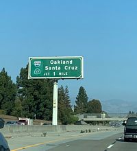 I-280 south at I-880/SR 17