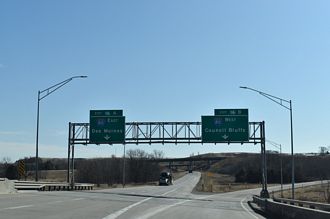 I-880 east at I-80 - Minden, IA
