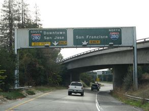 I-880 south at I-280 - San Jose, CA