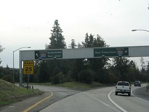 I-880 south at I-280 - San Jose, CA