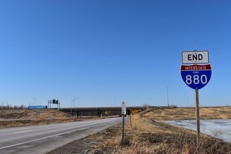 I-880 west at I-29 - Loveland, IA