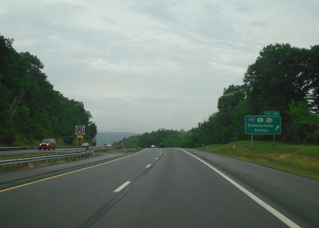 I-90/NY Thruway east at I-890 - Rotterdam