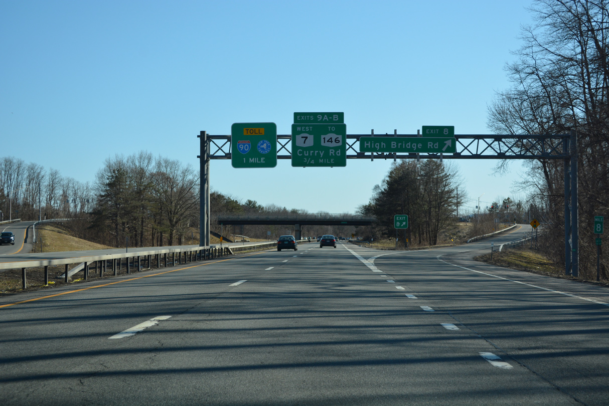 I-890 east at High Bridge Road in Rotterdam, NY.
