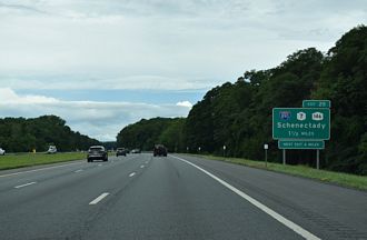 I-90/NY Thruway west at I-890 - Guilderland