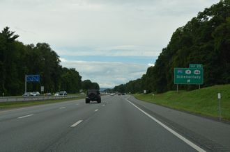 I-90/NY Thruway west at I-890 - Guilderland