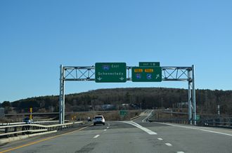 New York Route 890 East at Interstate 890 in Rotterdam