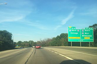 I-41/43/894 east at I-94 - Greenfield, WI
