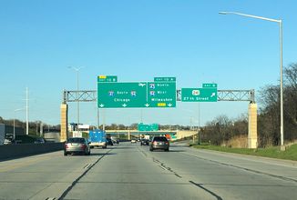 I-41/43/894 east at I-94 - Greenfield, WI