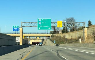 I-41/43/894 east at I-94 - Milwaukee, WI
