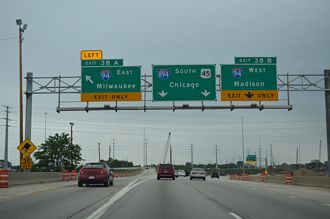 US 45 south at I-94/894 - 2011