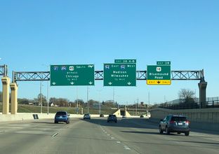 I-41/US 45 south at I-94/894 - Wauwatosa, WI