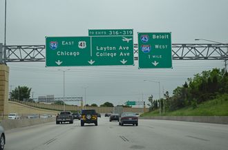 I-43/94 south at I-41/894 - Milwaukee, WI