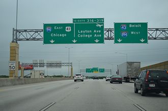 I-43/94 south at I-41/894 - Milwaukee, WI