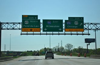 I-94 east at I-894/US 45 - 2011