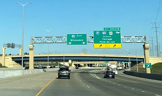 I-94 east at I-41/894-US 45 - Milwaukee, WI