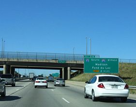 I-94/US 41 north at I-43/894 - 2005