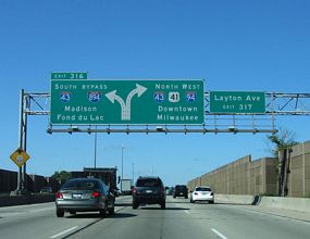 I-94/US 41 north at I-43/894 - 2005