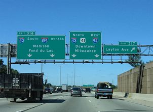 I-94/US 41 north at I-43/894 - 2005