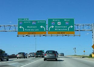 I-94/US 41 north at I-43/894 - 2005