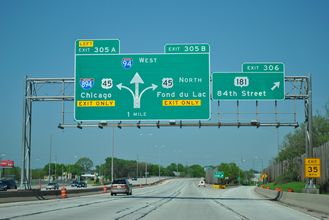 I-94 west at I-894/US 45 - 2011