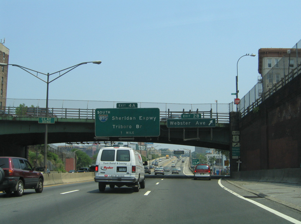 I-95 north at I-895 - Bronx, New York