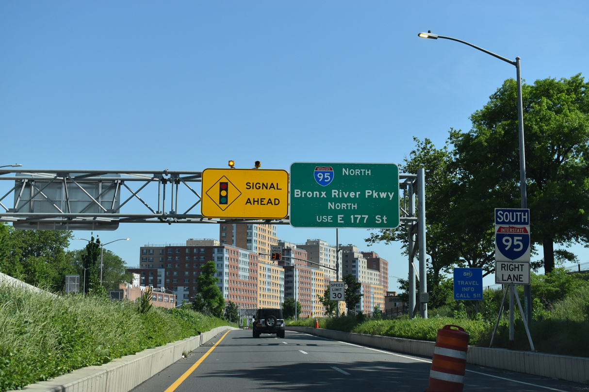 NY 895 north at Jennings St - Bronx, NY