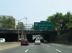 I-95 North at Interstate 895 in the Bronx, New York City