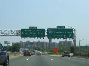 I-95 north at I-895 - Bronx, New York