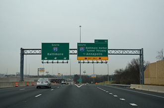 I-95 south at I-895 - Baltimore, MD