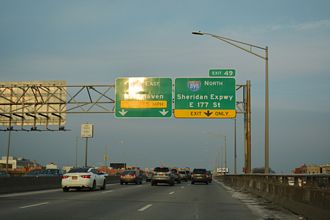 I-278 east at I-895 - Bronx, New York