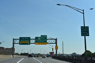 I-278 east at NY 895 - Bronx, New York
