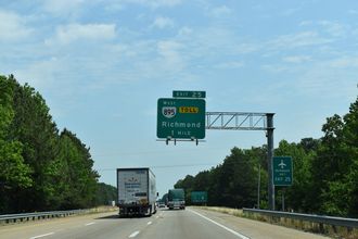 I-295 north at SR 895 - Henrico County, VA