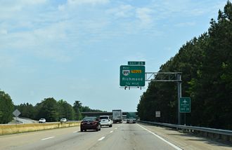 I-295 north at SR 895 - Henrico County, VA