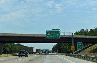 Interstate 295 North at Virginia Route 895 in Henrico County, Virginia