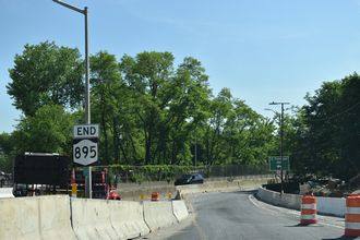 NY 895 north at I-95 - Bronx, New York