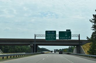 SR 895 east at I-295 - Henrico County, VA