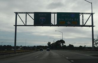 SR 905 west at I-5 - Otay Mesa West, San Diego, CA