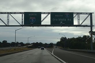 SR 905 west at I-5 - Otay Mesa West, San Diego, CA
