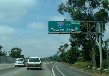 Interstate 5 North at California State Route 905
