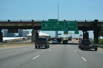 I-10 east at US 90 Business - New Orleans, LA