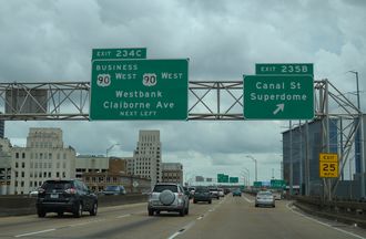I-10 west at US 90 Business - New Orleans, LA