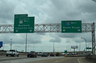 I-10 west at US 90 Business - New Orleans, LA