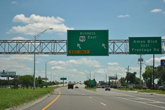 US 90 Business east at Westbank Expwy - Marrero, LA