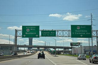 I-10 East at U.S. 90 Business / Interstate 910 in New Orleans, Louisiana
