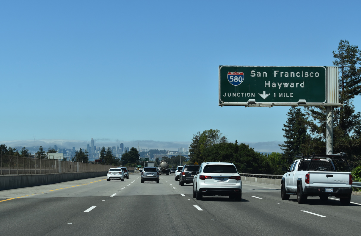SR 24 west at I-580/980 - Oakland, CA
