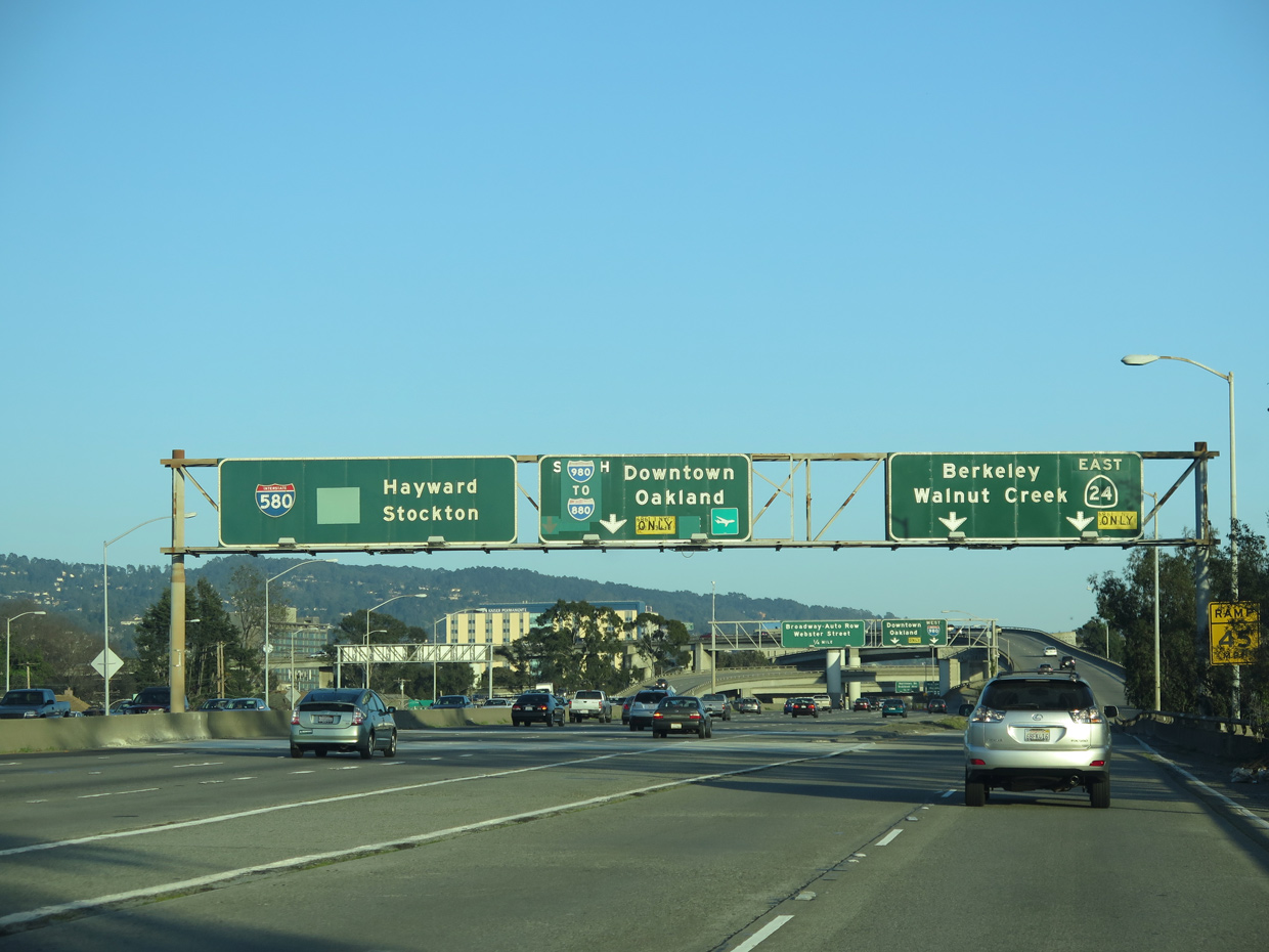 I-580 east at I-980/SR 24 - 2015