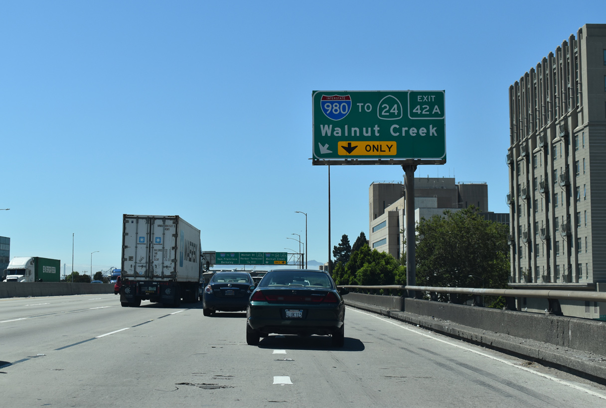 I-880 north at I-980 - Oakland, CA