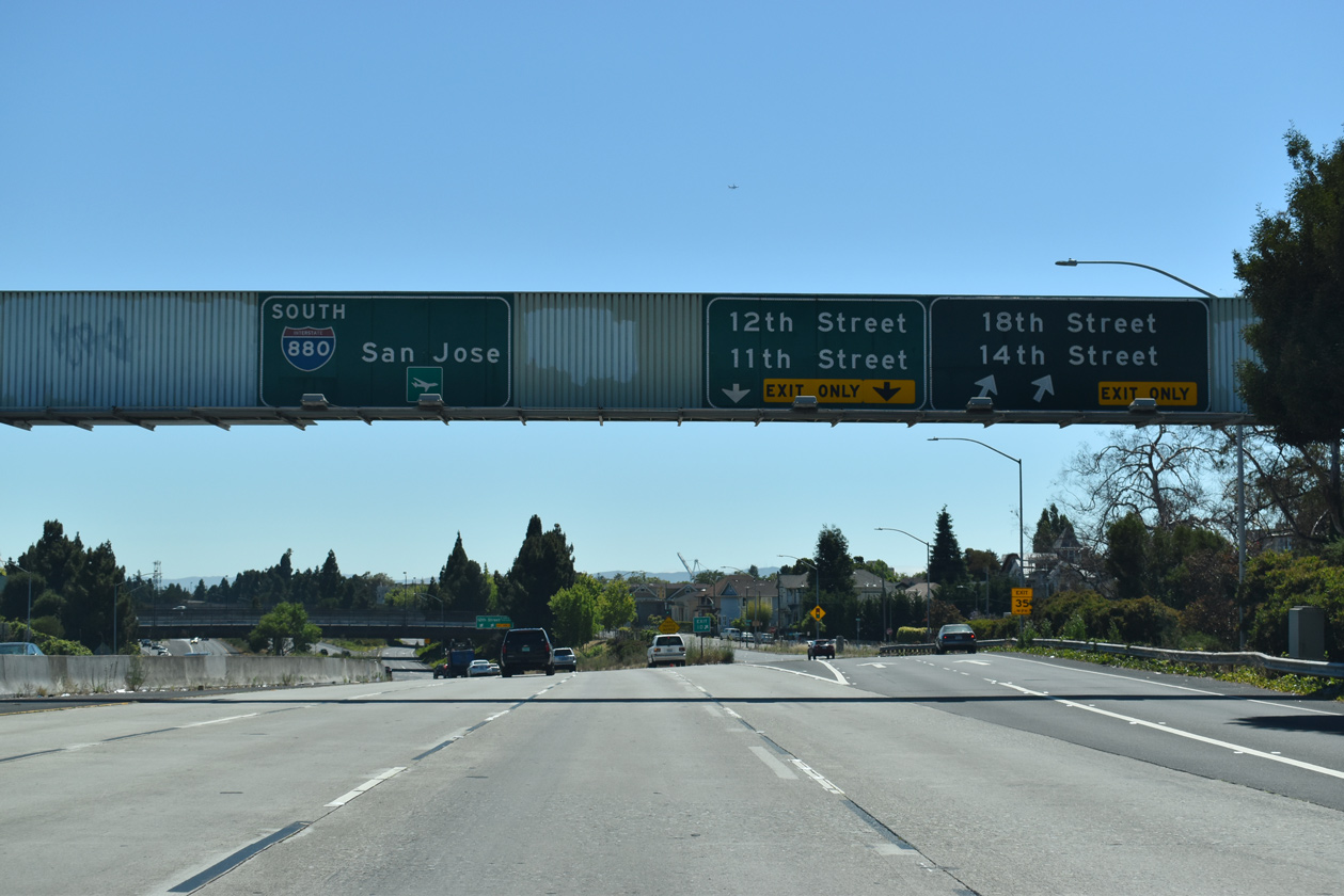 I-980 west at 18th St - Oakland, CA