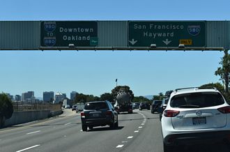 SR 24 west at I-580/980 - Oakland, CA