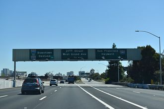 SR 24 west at I-580/980 - Oakland, CA
